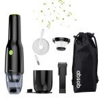 absob Slim Cordless Handheld Vacuum Cleaner, Mini Portable Car Vac Ultra-Lightweight at 1.2 Pounds with Powerful Suction for Vehicle Interior, Pet Hair, Carpet, Sofa, Desk, Keyboard