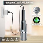 DRECELL Handheld Vacuum Cordless, Car Vacuum with Brushless Motor & 14KPa Suction, 1.2lbs Lightweight, LED Light, Slim Mini Vacuum Cleaner for Car Home Pet - Grey