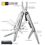 ROXON S801S STORM 19 in 1 multitool pliers EDC for Camping, Outdoor with Lockable Saw Blade with Nylon Case (S801S)