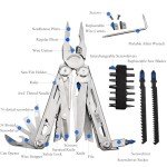 SQT2045 20-in-1 Multitool, Gifts for Men, Foldable & Self-Locking, Professional Multitool for DIY, Outdoor Camping, and Home Repairs...