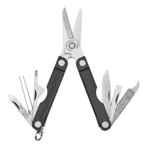 LEATHERMAN, Micra, Keychain Multi-tool with Grooming Tools, Mini Pocketknife for Everyday Carry (EDC), Hobbies & Outdoors, Built in the USA, Slate