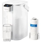 Waterdrop Electric Water Filter Pitcher, Dispenser, 200-Gallon Countertop Water Purifier, NSF/ANSI 401&53&42&372, Reduce PFAS, Lead, Chlorine, 15-Cup, White, with 1 Filter, Does not Lower TDS
