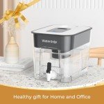 Waterdrop 200-Gallon Long-Life 40-Cup Large Water Filter Dispenser with 1 Filter, for Home and Office