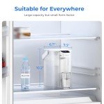 Waterdrop Electric Water Filter Pitcher, Dispenser, 200-Gallon Countertop Water Purifier, NSF/ANSI 401&53&42&372, Reduce PFAS, Lead, Chlorine, 15-Cup, White, with 1 Filter, Does not Lower TDS