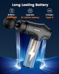 AYURA Massage Gun Deep Tissue, Percussion Muscle Massager Gun, Handheld Back Massager for Pain Relief, Mini Massage Gun with 30 Speeds and 6 Heads for Athletes Men Women