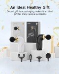 HEYCHY A1 Super Mini Massage Gun, Percussion Deep Tissues Muscle Massager, Travel Massage Gun, Compact Sports Massager, Portable Handheld Massager for Office Gifts for Him/Her, Home, Athletes(Black)