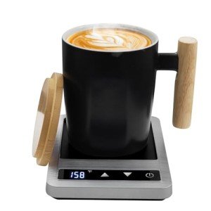 Coffee Mug Warmer & Mug Set 2025, Heated Cup for Desk with Temperature Control and Smart Auto Shut Off, 14oz