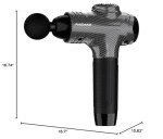RAEMAO Massage Gun, Massage Gun Deep Tissue, Back Massage Gun for Athletes for Pain Relief Attaching 8 PCS Replacement Heads, Percussion Massager with 10 Speeds & LED Screen, Carbon
