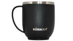 BurnOut Temperature Regulating Home & Office Mug, 12 oz Black - Drink NOW & Heat-Zorb Tech
