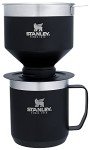 Stanley Perfect Brew Pour Over Set with Camp Mug- Reusable Filter - BPA-Free - Easy-clean Stainless Steel Coffee Maker - Matte Black