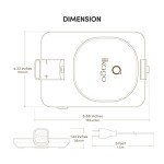 ikago Smart Mug Warmer - Accurate Thermometry Coffee Mug Warmer with Cup Sensing, Smart Thermostat 1℉Control Coffee Warmer, Digital Display Coffee Cup Warmer for Desk Auto-Off, Perfect for Gifts