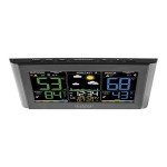 La Crosse Technology Weather Station with Customizable Alerts, Weather Forecast, Temperature, Dew Point, Humidity, Time, Heat Index, Large Display, Adjustable Brightness, Wireless, Black, C85845-INT