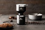 Stanley Perfect Brew Pour Over Set with Camp Mug- Reusable Filter - BPA-Free - Easy-clean Stainless Steel Coffee Maker - Matte Black