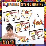 IQ BUILDER | STEM Learning Toys | Creative Construction Engineering | Fun Educational Building Blocks Toy Set for Boys and Girls Ages 5 6 7 8 9 10 Year Old + | Best Toy Gift for Kids | Activity Game
