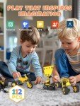 STEM Toys for 5 6 7 8+ Year Old Boy, 10 in 1 Electric Building Toys for Kids Ages 4-8 5-7 6-8, Educational Construction Science Kit for Boys 4-6 4-7, Creative Games Fun Birthday Christmas Idea Gift