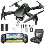 Oddire Mini Drone with Camera - 1080P HD Foldable Drone with Stable Hover, Gravity Control, Auto-Follow, Trajectory Flight, 90° Adjustable Lens, One Key Take Off/Land, 3D Flip, Drones for Adults Kids