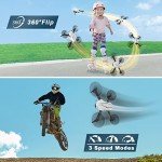 Mini Drone with Camera for Adults Youth - 1080P HD FPV Camera Drones with 90° Adjustable Lens, Gestures Selfie, One Key Start, 360° Flips, Toys Gifts RC Quadcopter for Boys Girls with 2 Batteries