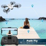 Mini Drone with Camera for Adults Youth - 1080P HD FPV Camera Drones with 90° Adjustable Lens, Gestures Selfie, One Key Start, 360° Flips, Toys Gifts RC Quadcopter for Boys Girls with 2 Batteries