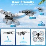 Drone with Camera, 2K FPV Drone with Brushless Motor, Altitude Hold, Gesture Selfie, One Key Take Off/Landing, 3D Flips, Waypoint Fly, 2 Batteries, Foldable Mini Drones for Kids and Beginners