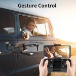 F417 Drone with Camera 1080P for Beginners and Adults,RGB LED Light 90°Electric Adjustable Lens,FPV Drone Mini RC Quadcopter with Live Video Camera,360° Flip,One Key Take Off/Land,Carry Case,Black