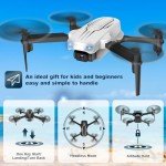 Mini Drone with Camera for Adults Youth - 1080P HD FPV Camera Drones with 90° Adjustable Lens, Gestures Selfie, One Key Start, 360° Flips, Toys Gifts RC Quadcopter for Boys Girls with 2 Batteries