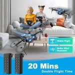 Mini Drone with Camera, Drones for Kids Adults, Boys Gifts, 1080P HD Foldable Drone with Gravity Control, Gestures Selfie, Altitude Hold, One Key Start, 3D Flips, 2 Batteries, Toy for Boys Girls