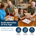 SparkJump Premium Wooden Bird House Kit - Build it Yourself Birdhouse - Birdhouse Kits for Adults to Build - Woodworking Adult Crafts & DIY Bird House