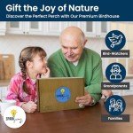 SparkJump Premium Wooden Bird House Kit - Build it Yourself Birdhouse - Birdhouse Kits for Adults to Build - Woodworking Adult Crafts & DIY Bird House