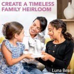 Luna Bean Huge Oversize XL Family Hand Casting Kit – Family Size Hand Molding Kit – Casts 6 Hands Comfortably Adults & Kids, Gifts for Family with Kids - Thanksgiving Gifts