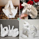 Luna Bean Huge Oversize XL Family Hand Casting Kit – Family Size Hand Molding Kit – Casts 6 Hands Comfortably Adults & Kids, Gifts for Family with Kids - Thanksgiving Gifts