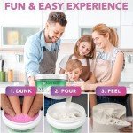 Luna Bean Huge Oversize XL Family Hand Casting Kit – Family Size Hand Molding Kit – Casts 6 Hands Comfortably Adults & Kids, Gifts for Family with Kids - Thanksgiving Gifts