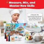 Baketivity Rainbow Bagel Kids Baking Kit - Baking Kits for Kids with Premeasured Ingredients, Step-By-Step Instructions, Video Guide, and STEM Lessons - Kids Cooking Kit for Ages 6-12+