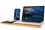Bookaholic Lap Desk| Double-Sided Enhanced Organic Bamboo Lap Tray with Built-in Fabric Covered Mouse Pad for 11",13",15" Laptops| Computer,Tablet, Phone Stand