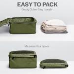 Aerotrunk Compression Packing Cubes for Travel - Luggage Organizer Bags - Double Zipper Packing Cubes for Suitcases (4-Pack, Olive Green)