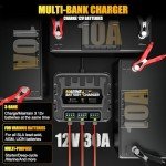 3 Bank 12V Smart Marine Battery Charger 30A