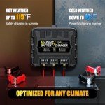 3 Bank 12V Smart Marine Battery Charger 30A