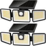 Bright 2-Pack Solar Motion Sensor Lights