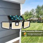 Bright 2-Pack Solar Motion Sensor Lights