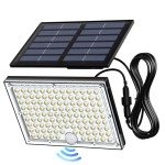 JACKYLED Motion Sensor Solar Flood Light, 113 LEDs