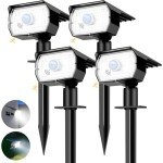 Nipify Solar Spot Lights with Motion Sensor - 4 Pack