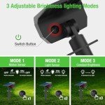 Nipify Solar Spot Lights with Motion Sensor - 4 Pack