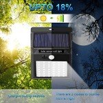 Solar Lights Outdoor [6Pack/3Modes], Solar Security Lights Solar Motion Sensor Lights Waterproof Outdoor Lights for Garden Fence Patio Garage