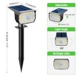 Nipify Solar Spot Lights with Motion Sensor - 4 Pack