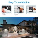 Solar Lights Outdoor [6Pack/3Modes], Solar Security Lights Solar Motion Sensor Lights Waterproof Outdoor Lights for Garden Fence Patio Garage