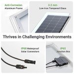 Traver Force 100W Monocrystalline Solar Panel 2-Pack