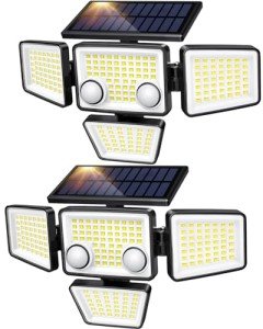 3000LM Solar Motion Sensor Outdoor Floodlight