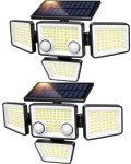3000LM Solar Motion Sensor Outdoor Floodlight
