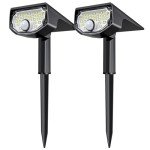 AloftSun Solar Motion Sensor Lights, 30 LEDs, 2 Pack
