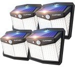 CLAONER 128 LED Outdoor Motion Sensor Solar Lights