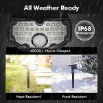 AloftSun Solar Motion Sensor Lights, 30 LEDs, 2 Pack
